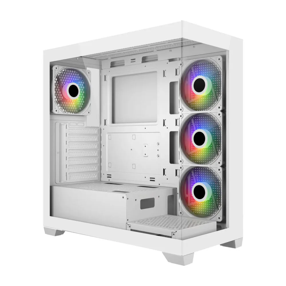 FSP M340-WA bilgisayar muhafazası Midi Dikey (Tower) Beyaz Kas