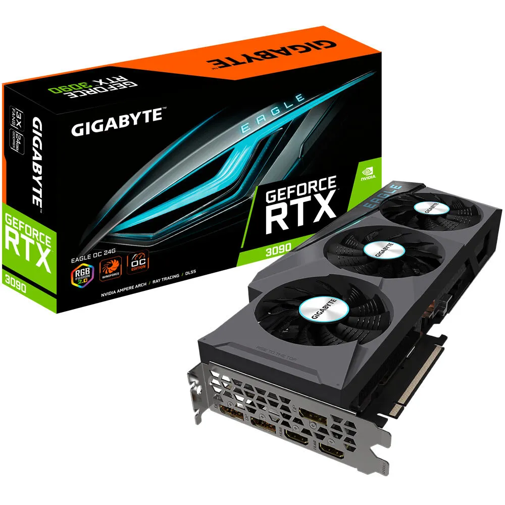 GIGABYTE GV-N3090EAGLE OC-24 GB GDDR6X Ekran Kartı Thumbnail 2
