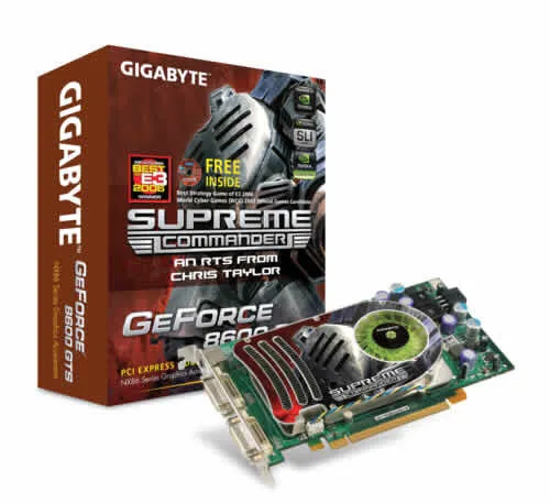 GIGABYTE GeForce 8600 GT GV-NX86S256H-B 256MB GTS GDDR3 Ekran Kartı
