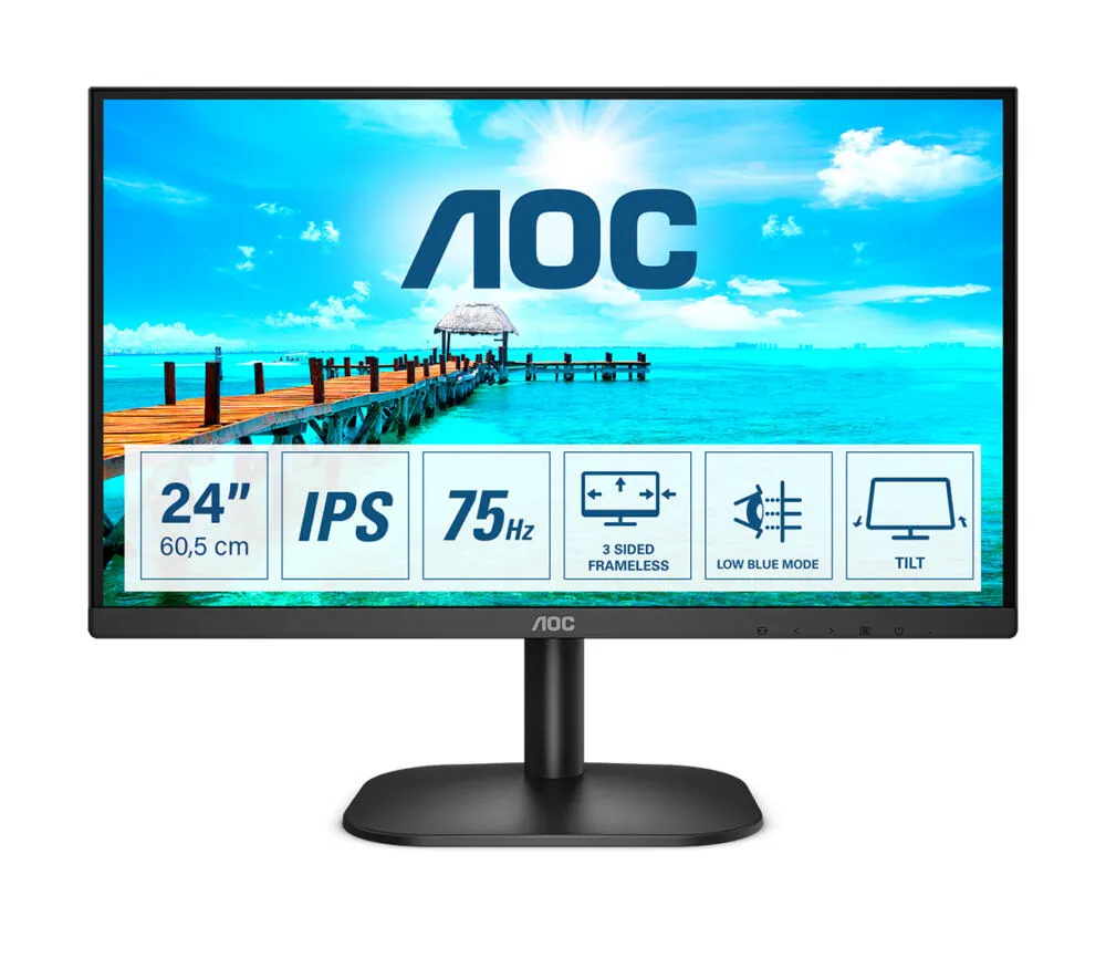 AOC 24B2XDA/96 PC düz Monitör Monitörle