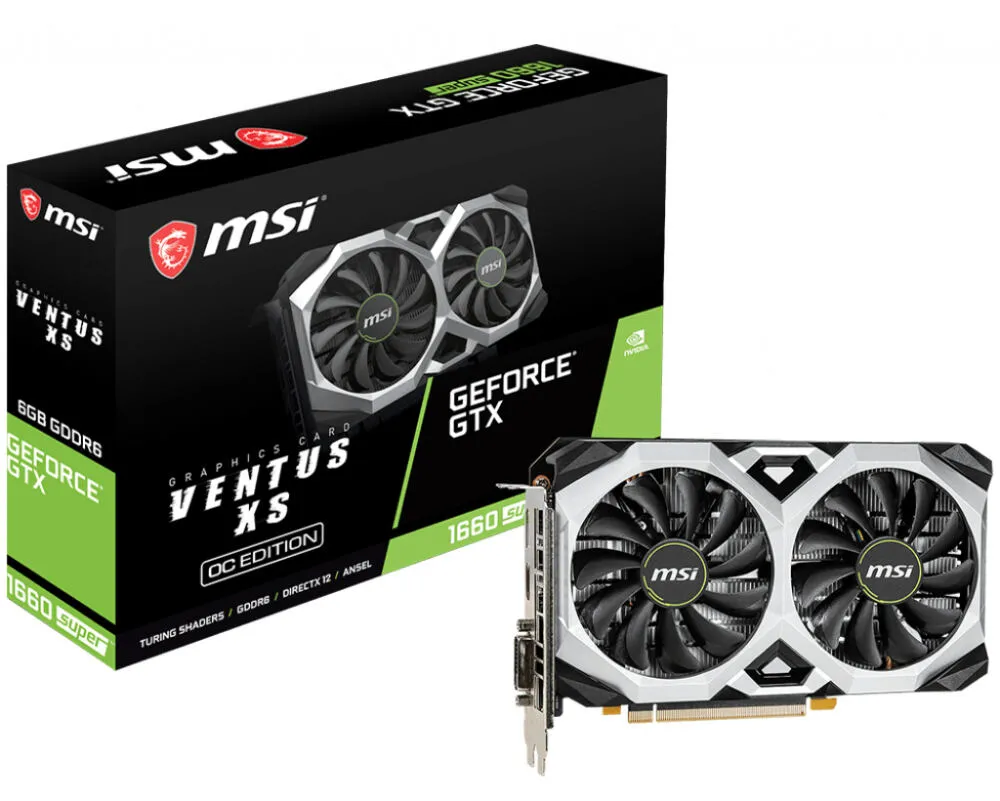 MSI VENTUS GTX 1660 SUPER XS OCV1 NVIDIA GeForce GTX 6 GB GDDR6 Ekran Kartı