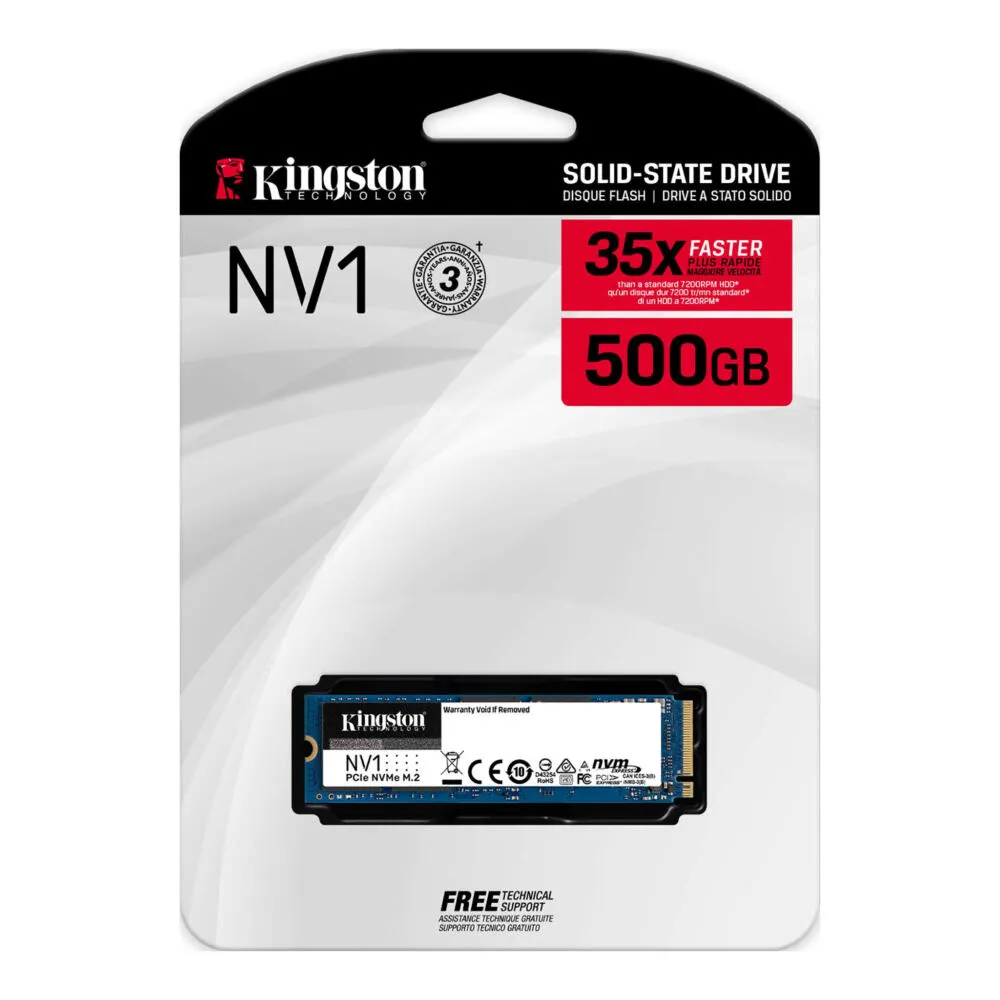 Kingston Technology NV1 500 GB SNVS/500G M.2 Gen3 NVMe SSD Thumbnail 4