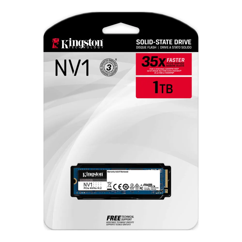 Kingston Technology NV1 1 TB SNVS/1000G M.2 Gen3 NVMe SSD Thumbnail 4