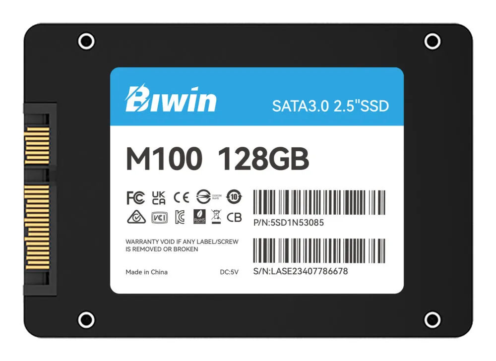 Biwin M100 BM100NN128G-RGX 128 GB 2.5" SSD Thumbnail 8