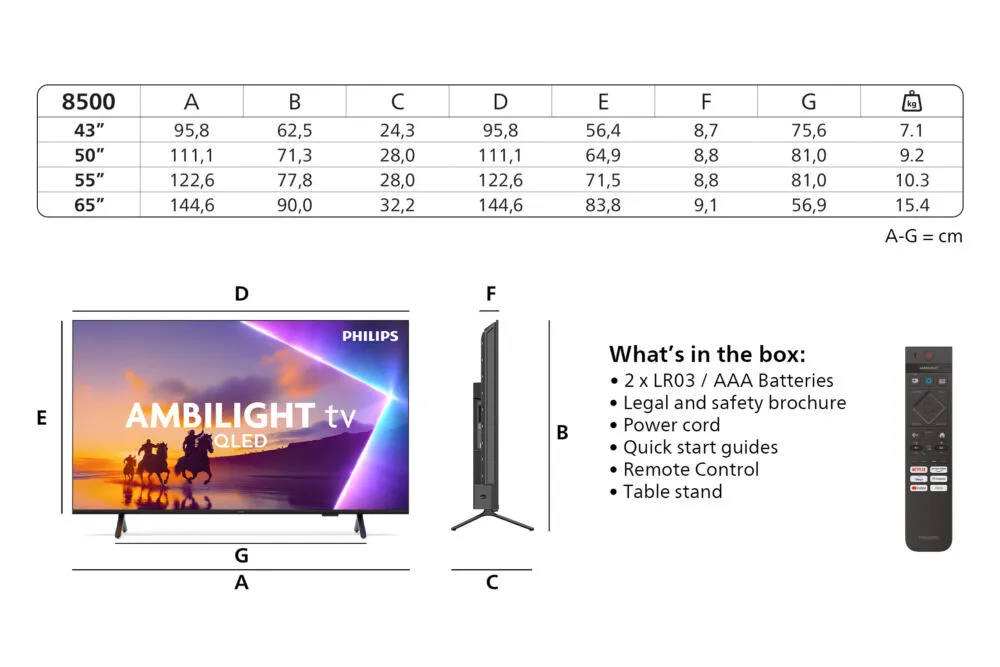 Philips 43PUS8500/12 43 inç 4K Ultra HD QLED TV Thumbnail 3