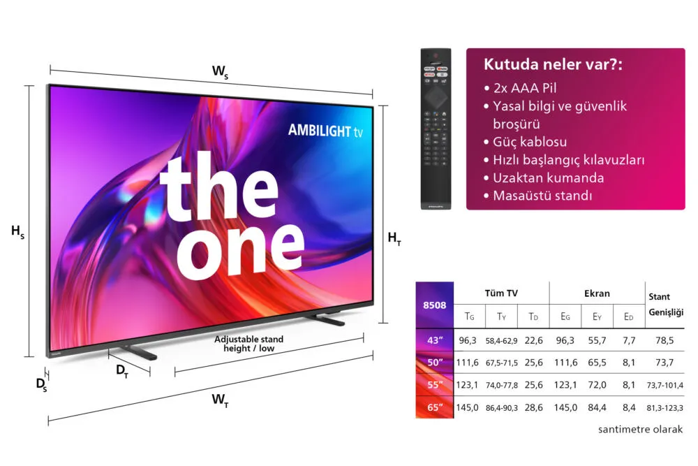Philips 55PUS8508/62 55 inç 4K Ultra HD TV Thumbnail 2