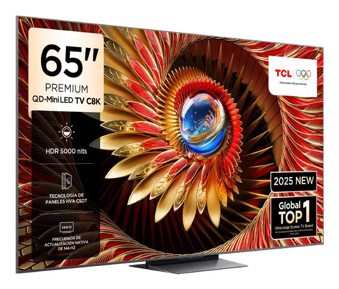 TCL 65" 4K 144Hz QD-MiniLed Google TCL65C8KGTV 65 inç 120Hz 4K Ultra HD TV Thumbnail 2