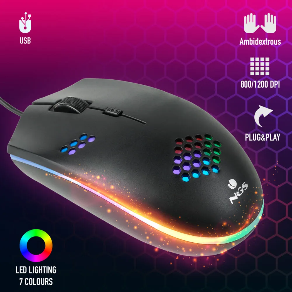 NGS GMX-120 NGS-GAMING-0177 1200 DPI Oyuncu Faresi Thumbnail 6