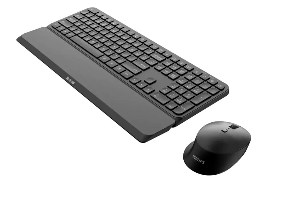 Philips 5000 series SPT6507B/25 Fare dahil Ofis RF kablosuz QWERTY İngilizce Siyah Klavye Thumbnail 1