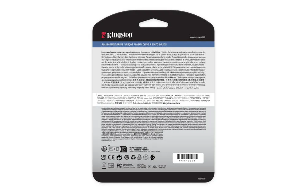Kingston Technology DC2000B SEDC2000BM8/240G 240 GB M.2 22x80 Gen4 Soğutuculu NVMe SSD Thumbnail 7