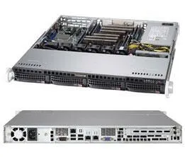 Ernitec E-CSE-813MFTQC-505CB bilgisayar muhafazası Yatay Siyah 500 W Sunucu Kasa