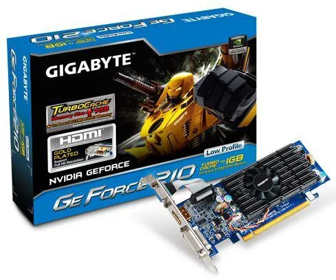 GIGABYTE GV-N210TC-1GI NVIDIA GeForce 210 GDDR3 Ekran Kartı