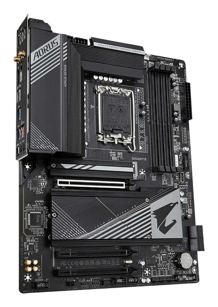 GIGABYTE B760 AORUS ELITE AX DDR4 LGA1700 4x 3x M.2 ATX 4x RAM Anakart Thumbnail 4