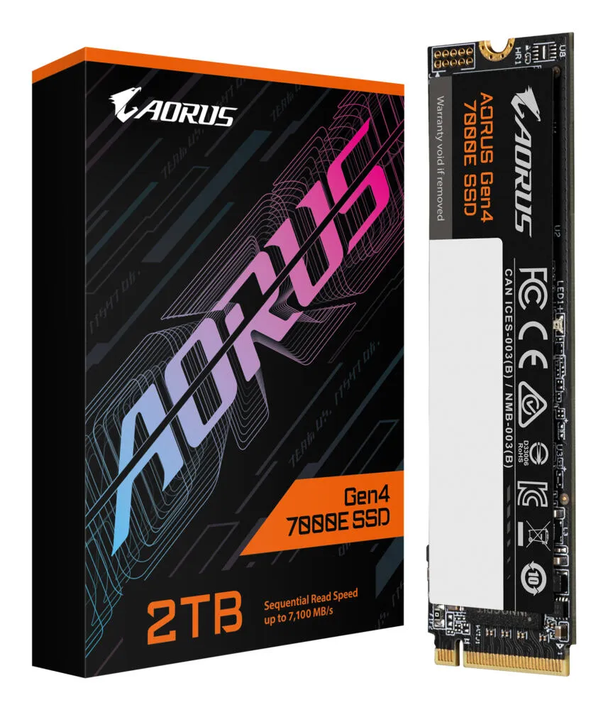 GIGABYTE AORUS Gen4 7000E AG470E2TB 2 TB M.2 22x80 NVMe SSD Thumbnail 6