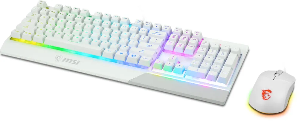 MSI VIGOR GK30 COMBO WHITE UA Mekanik RGB Klavye & Mouse Seti Thumbnail 2