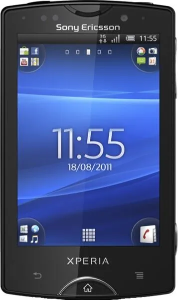 Sony Xperia mini pro 7,62 cm (3") Tek SIM 3G Siyah Akıllı Telefon