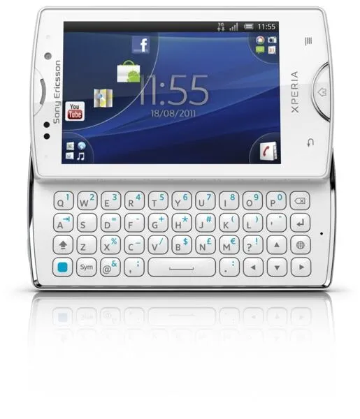Sony Xperia mini pro 7,62 cm (3") Tek SIM 3G Beyaz Akıllı Telefon Thumbnail 5
