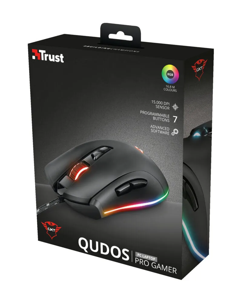Trust GXT 900 Kudos RGB 23400 15000 DPI Oyuncu Faresi Thumbnail 5