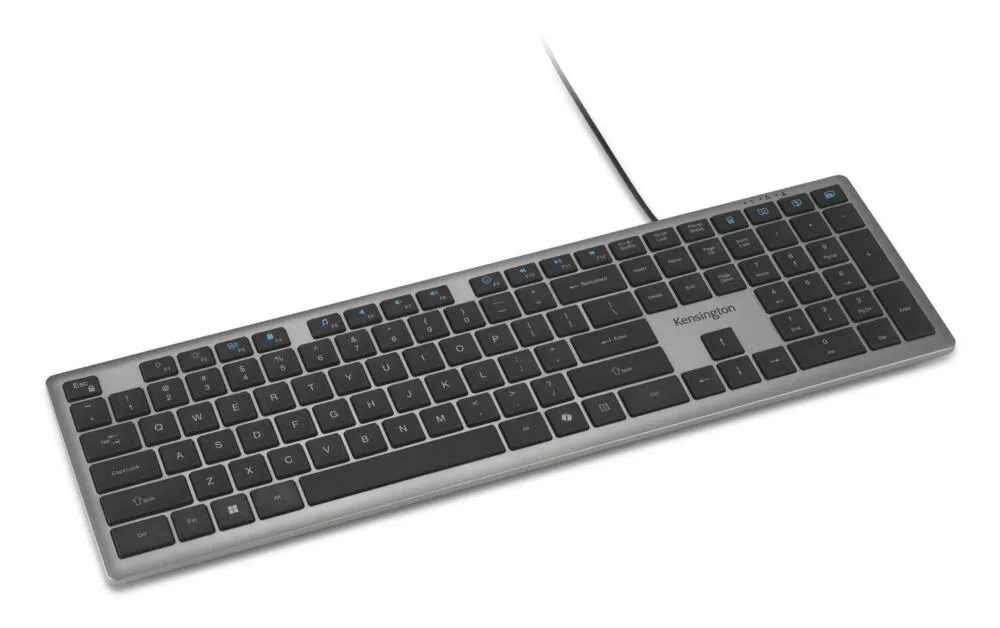 Kensington K75410UK Ev / Ofis USB QWERTY İngiliz İngilizcesi Gri Klavye