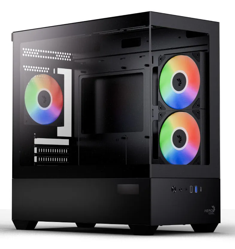 Aerocool P300D Digi-G-BK-v1 Mini Dikey (Tower) Siyah Kas