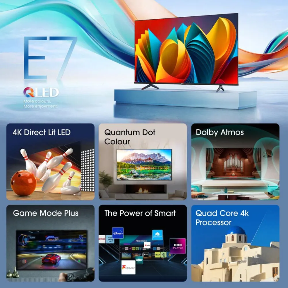 Hisense 55E77NQ 20014409 58 inç 4K Ultra HD TV Thumbnail 5