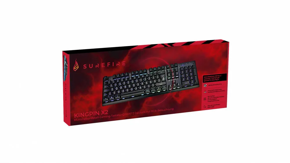 SureFire KingPin X2 48706 RGB Oyuncu Klavyesi Thumbnail 3