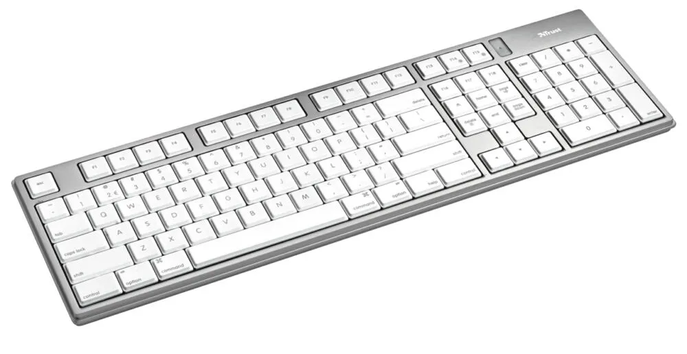 Trust Slimline Aluminium Keyboard for Mac USB Beyaz Klavye