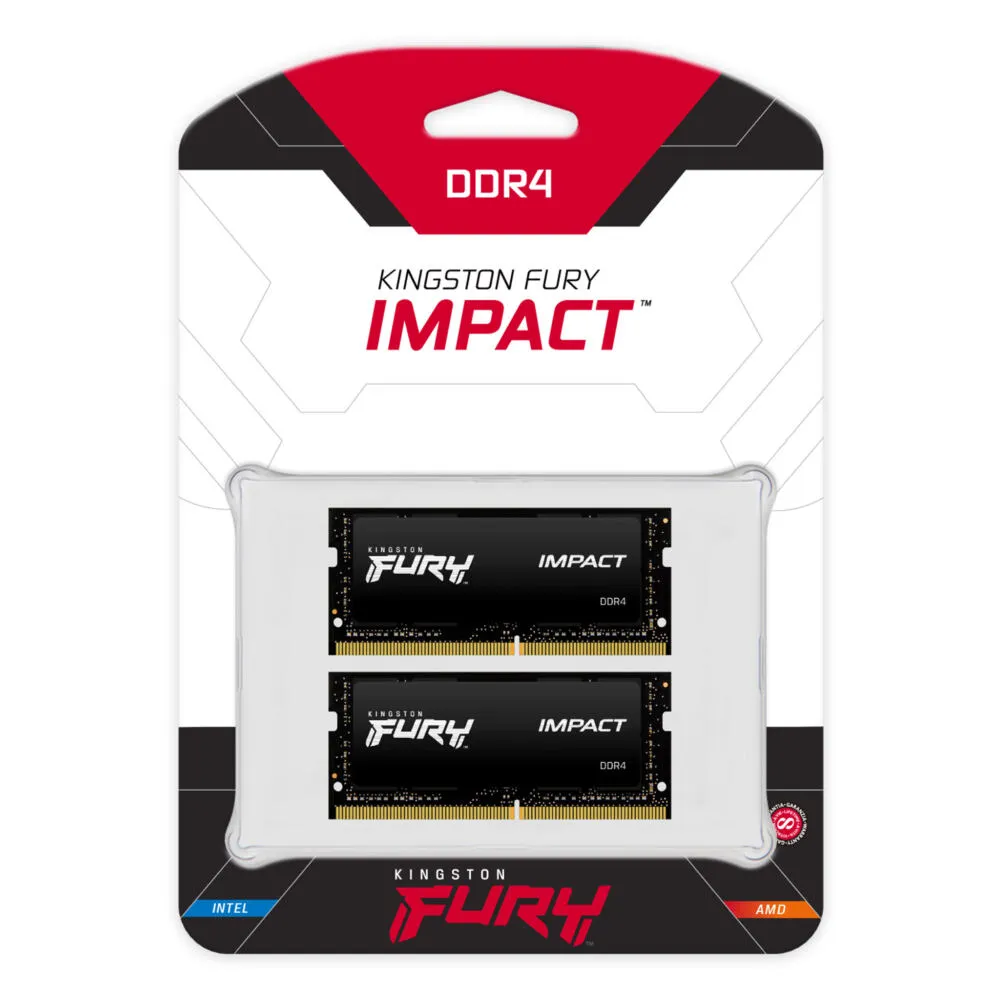 Kingston Technology Impact 64 GB KF432S20IBK2/64 (2x32GB) DDR4 SO-DIMM RAM Bellek Thumbnail 6
