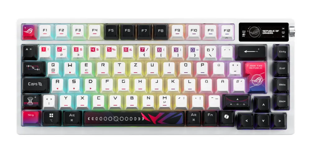 ASUS ROG Azoth X 90MP044F-BKDA30 Mekanik RGB Kablosuz Oyuncu Klavyesi Thumbnail 2