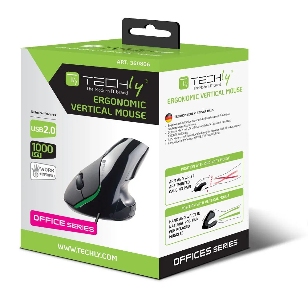 Techly IM 1000-VM 1000 DPI Optik Mouse Thumbnail 2