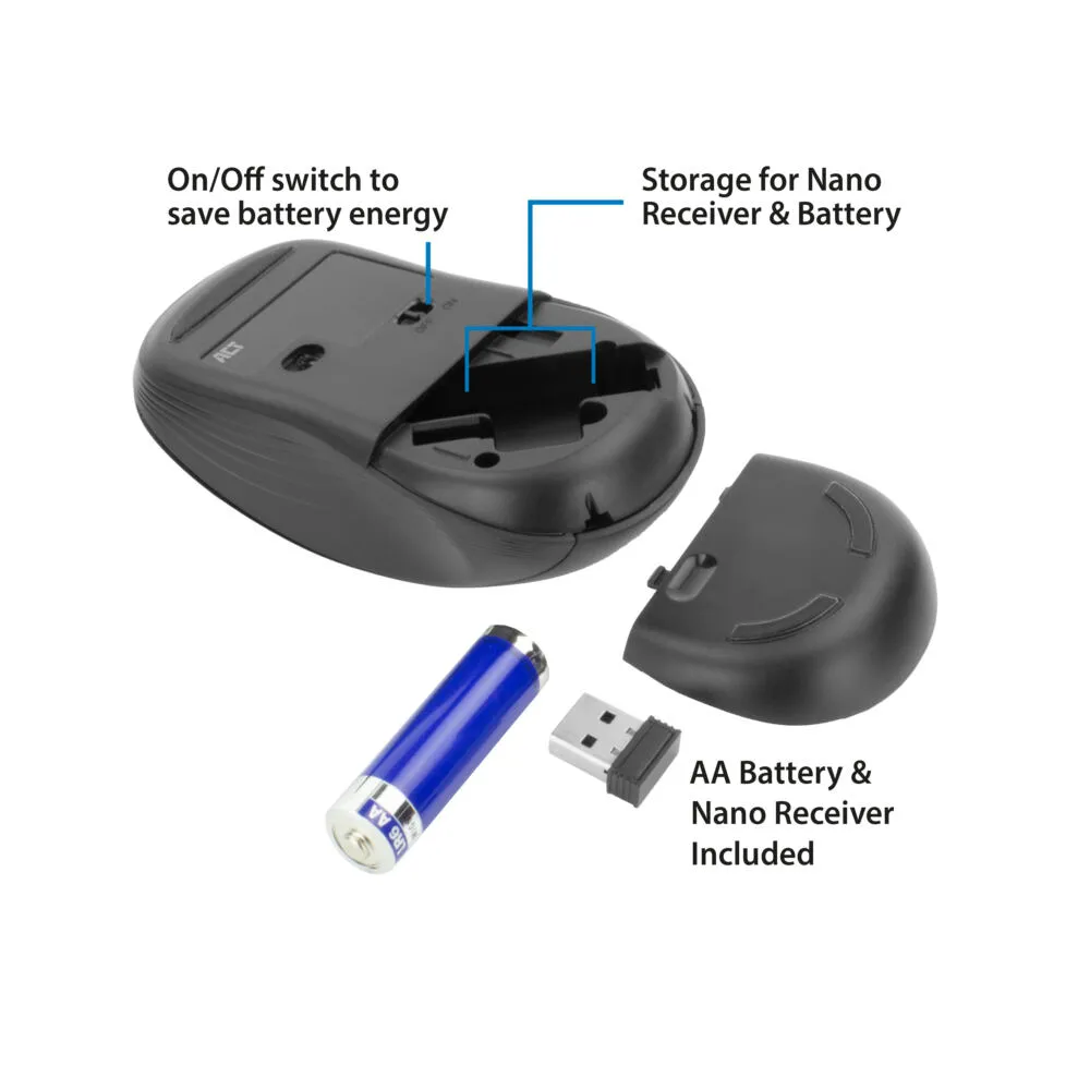 ACT AC5105 1000 DPI Kablosuz Mouse Thumbnail 5