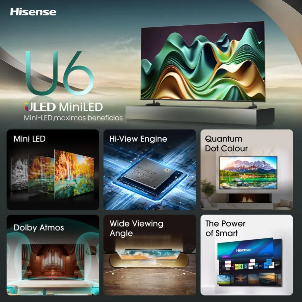 Hisense 65U6NQ 20013481 65 inç 4K Ultra HD TV Thumbnail 5
