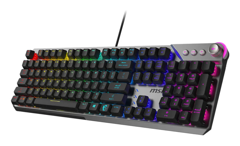 MSI STRIKE 600 SILENT UA Mekanik RGB Oyuncu Klavyesi Thumbnail 2