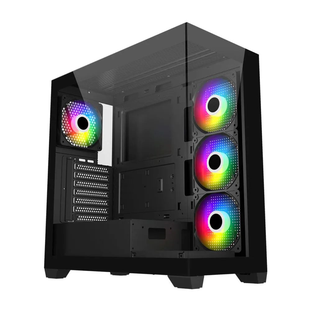 FSP M340-BA bilgisayar muhafazası Midi Dikey (Tower) Siyah Kas