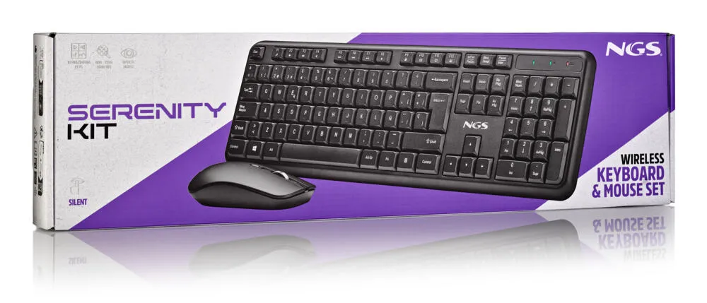 NGS SERENITY KIT (QUERTY, ES) NGS-KEYBOARD-0469 Kablosuz Klavye Thumbnail 8