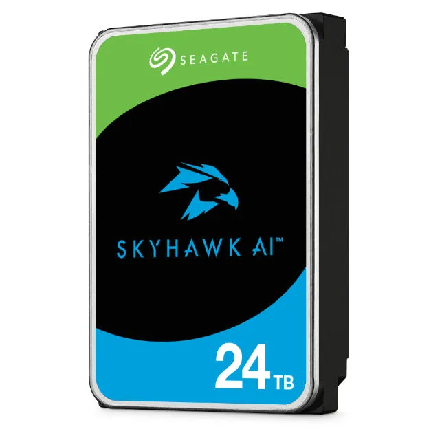 Seagate SkyHawk AI sabit disk sürücüsü 24 TB 7200 RPM 256 MB 3.5" Serial ATA III