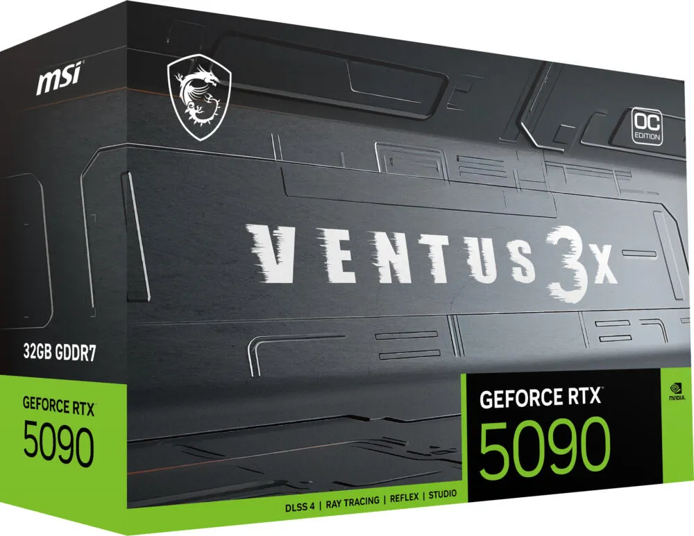 MSI GEFORCE RTX 5090 32G VENTUS 3X OC Thumbnail 2