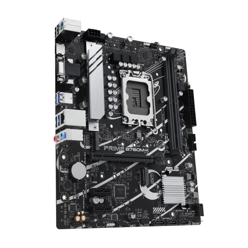 ASUS PRIME B760M-K 90MB1FI0-M0EAY0 LGA1700 2x DDR5 2x M.2 Micro-ATX Anakart Thumbnail 1