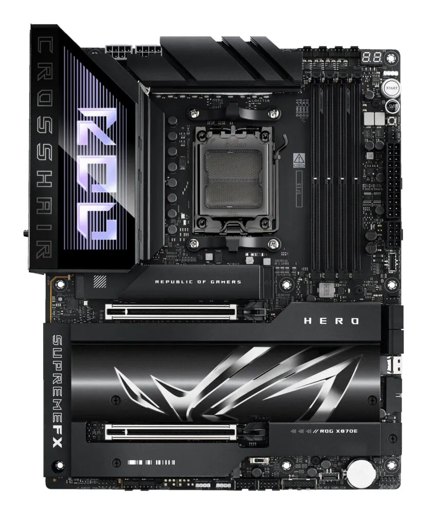ASUS ROG CROSSHAIR X870E HERO 90MB1IE0-M0EAY0 AM5 4x DDR5 5x M.2 ATX Anakart Thumbnail 2