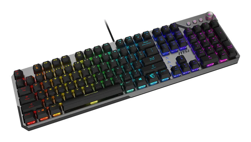 MSI STRIKE 600 SILENT UK Mekanik RGB Oyuncu Klavyesi Thumbnail 4