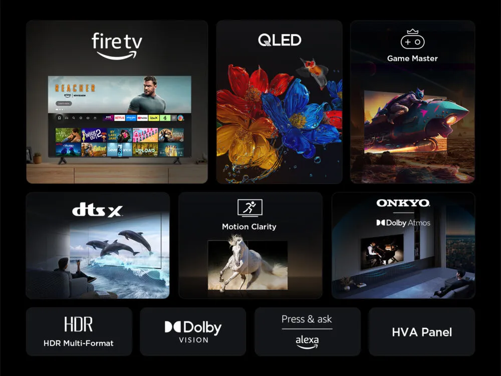 TCL 55T6C-UK 55 inç 120Hz 4K Ultra HD QLED TV Thumbnail 5