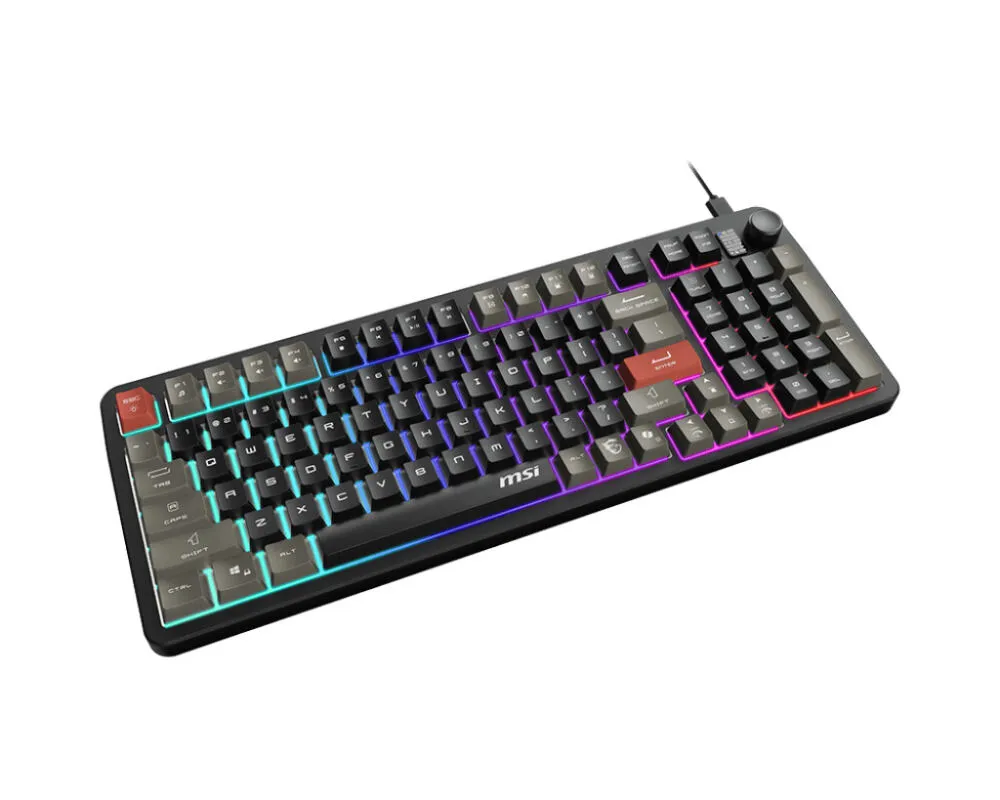 MSI FORGE GK110 US RGB Oyuncu Klavyesi Thumbnail 1