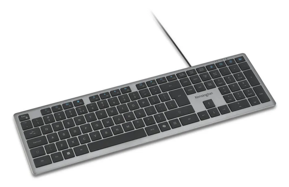 Kensington KB515 EQ Ofis USB QWERTY İngilizce Gri Klavye Thumbnail 1