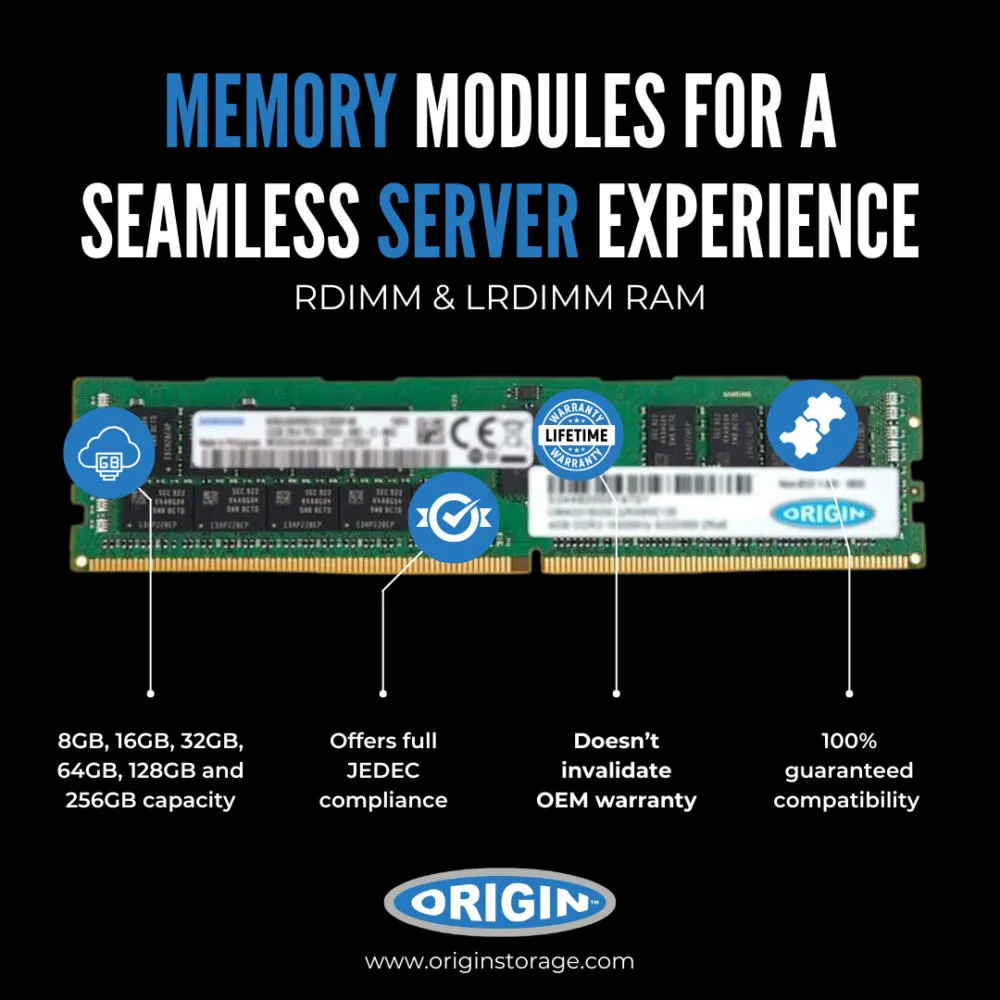 Origin Storage UCS-MR-X64G2RW-OS 64 GB 1 x 64 GB DDR4 288-pin DIMM ECC RAM Bellek Thumbnail 1