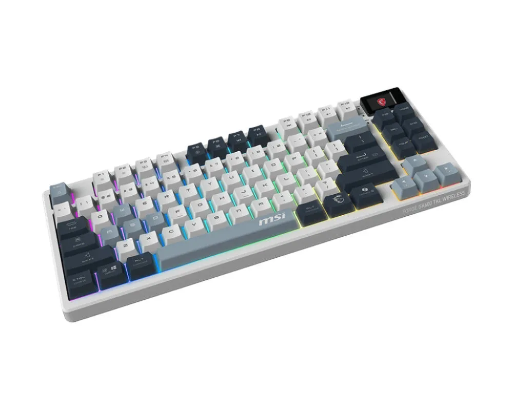 MSI FORGE GK600 TKL WIRELESS SKY TKL SKY UA Mekanik RGB Oyuncu Klavyesi Thumbnail 2