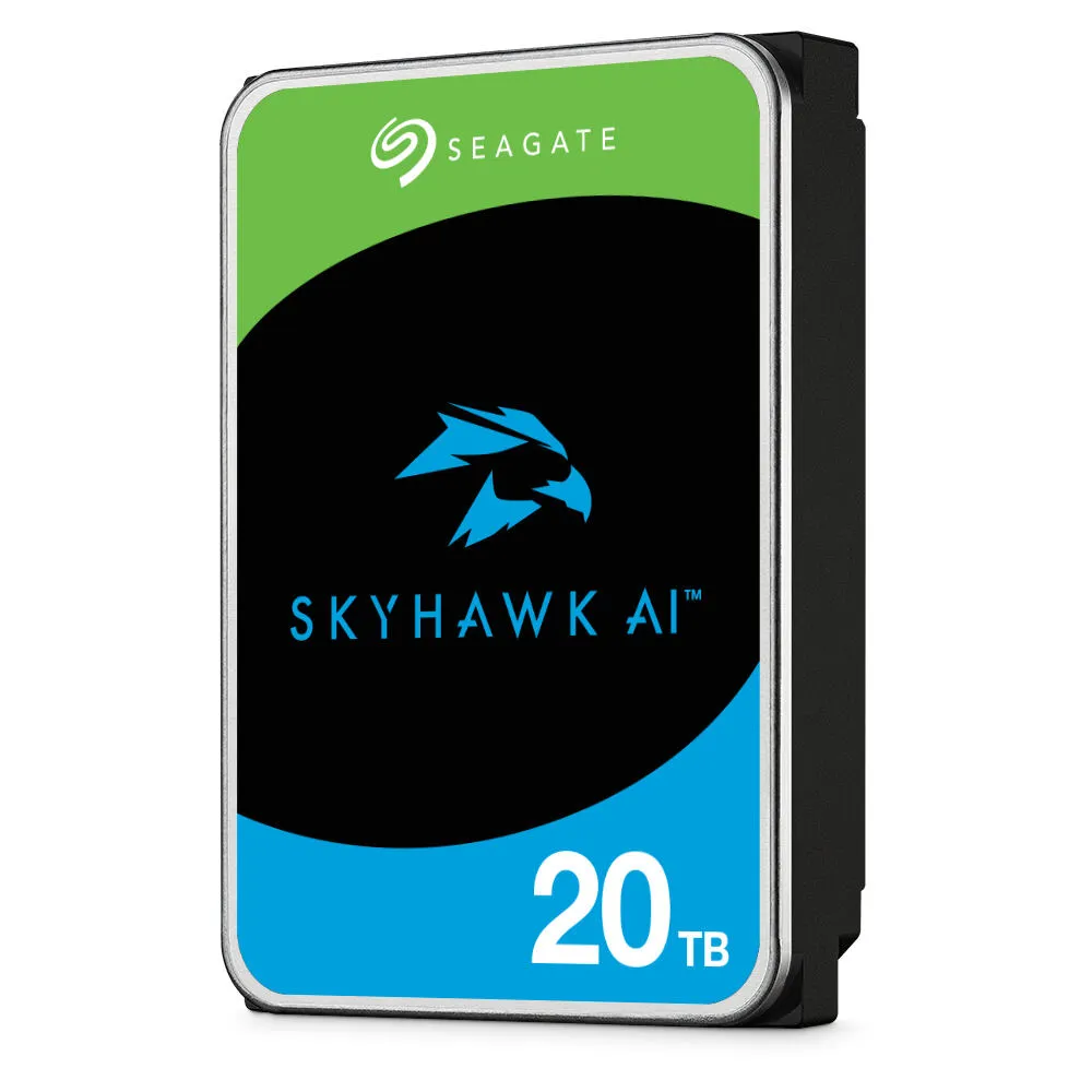 Seagate SkyHawk AI sabit disk sürücüsü 20 TB 7200 RPM 512 MB 3.5" Serial ATA III