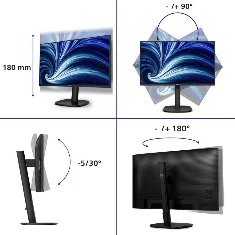 Philips 24B2U3301D/11 24.1 inç 100Hz Monitör Thumbnail 7