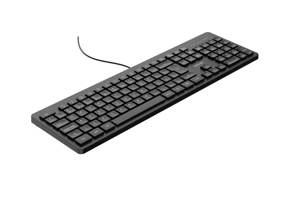 Philips 2000 series SPK6208B/94 Evrensel USB QWERTY Siyah Klavye Thumbnail 2