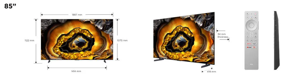 TCL 85X955 4K QD-Mini LED Google TV Thumbnail 8