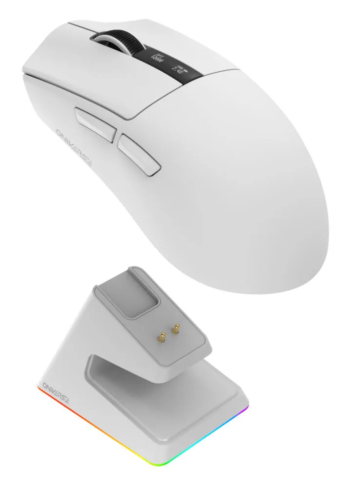 Oniverse Vanguard ONIMOUS1DOCK-PC-WHT 12000 DPI Bluetooth Oyuncu Faresi Thumbnail 8